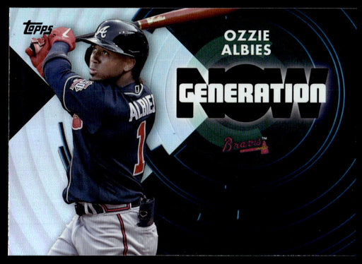 Ozzie Albies 2022 Topps Series 1 Generation Now Front of Card