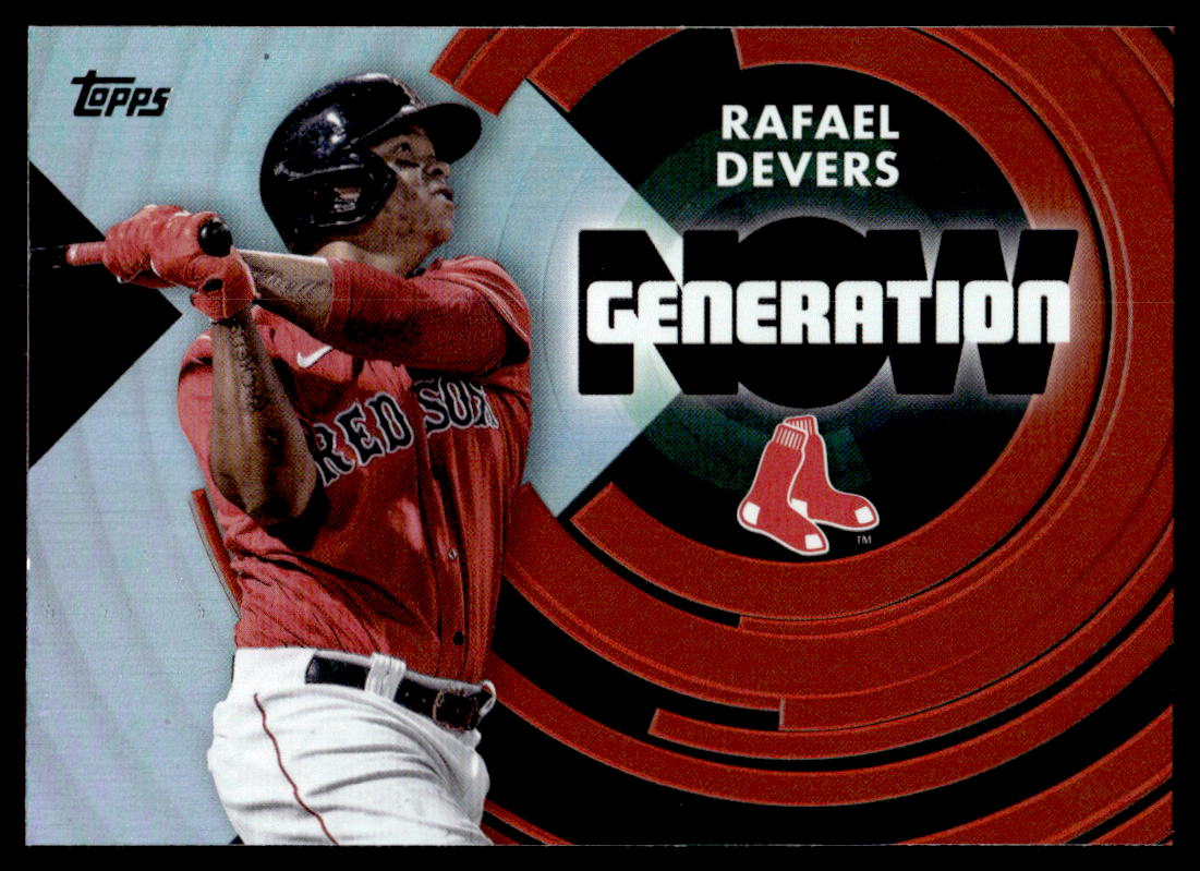 ORIGINAL Rafael Devers Boston Red Sox Topps player Jersey 