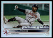 Cristian Pache 2022 Topps Series 1 Rainbow Foil Front of Card