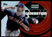 Shane Bieber 2022 Topps Series 1 Generation Now Front of Card