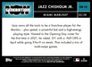 Jazz Chisholm Jr. 2022 Topps Series 1 Generation Now Back of Card