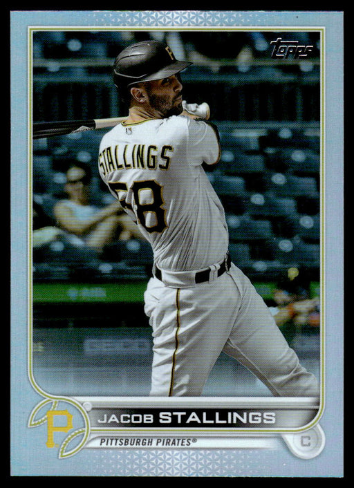 Jacob Stallings 2022 Topps Series 1 Rainbow Foil Front of Card