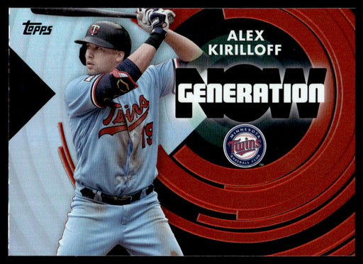 Alex Kirilloff 2022 Topps Series 1 Generation Now Front of Card