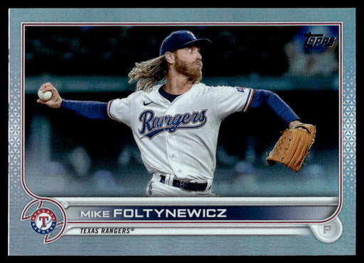 Mike Foltynewicz 2022 Topps Series 1 Rainbow Foil Front of Card