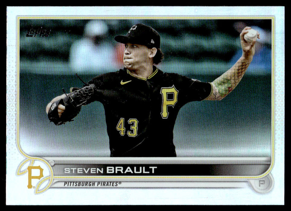 Steven Brault 2022 Topps Series 1 Rainbow Foil Front of Card