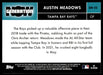 Austin Meadows 2022 Topps Series 1 Generation Now Back of Card