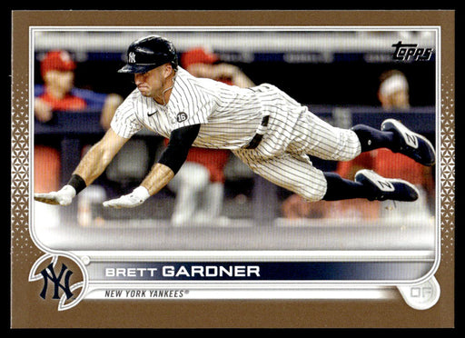 Brett Gardner 2022 Topps Series 1 Gold Front of Card