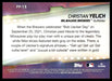 Christian Yelich 2022 Topps Series 1 Flashiest Feet Back of Card