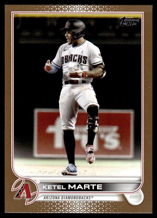 Ketel Marte 2022 Topps Series 1 Gold Front of Card