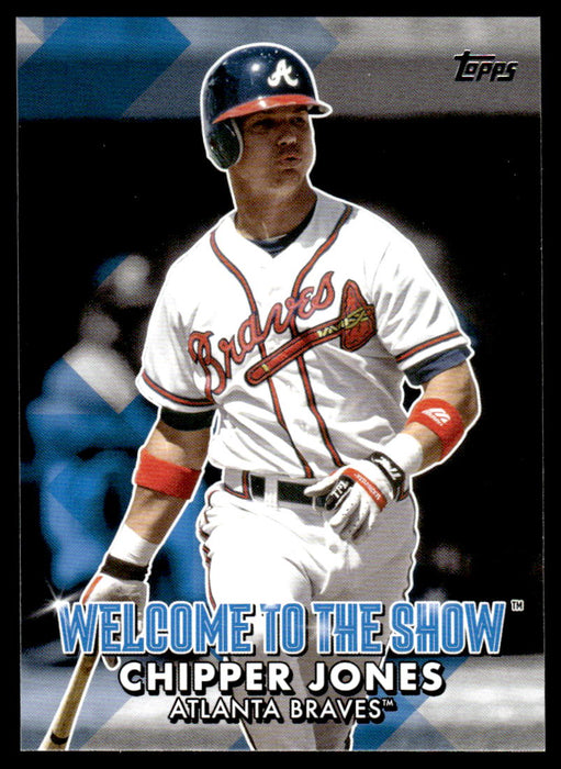 Chipper Jones 2022 Topps Series 1 Welcome to the Show Front of Card