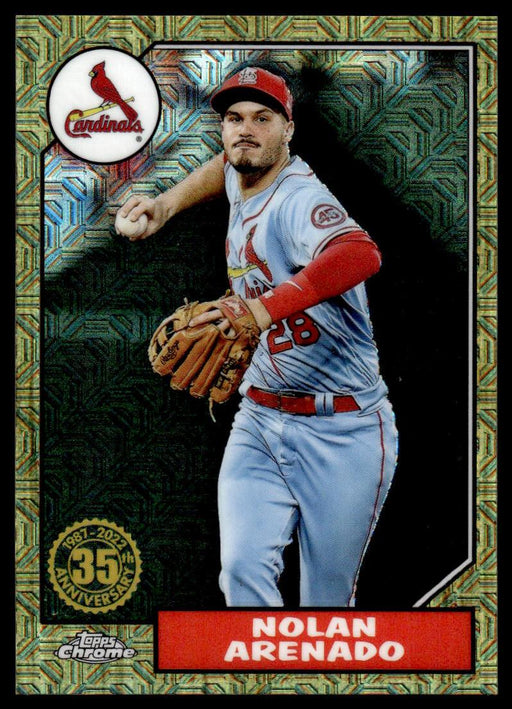 Nolan Arenado 2022 Topps Series 1 Gold Front of Card