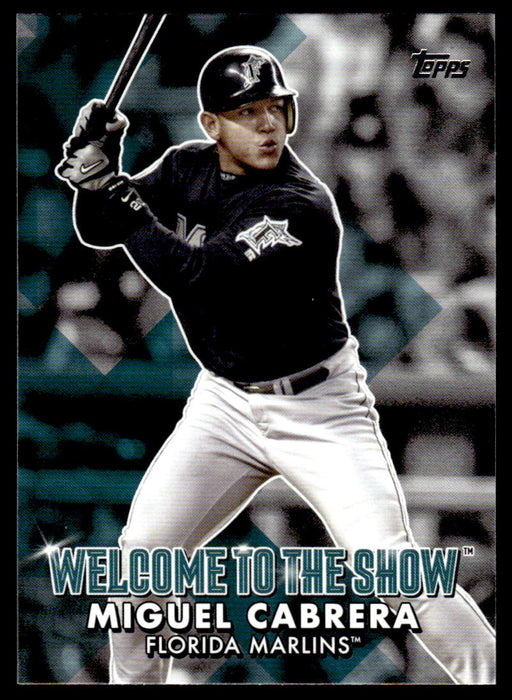 Miguel Cabrera 2022 Topps Series 1 Welcome to the Show Front of Card