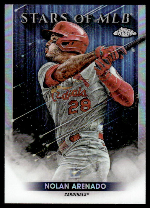 Nolan Arenado 2022 Topps Series 1 Chrome Stars of MLB Front of Card