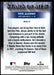 Pete Alonso 2022 Topps Series 1 Chrome Stars of MLB Back of Card