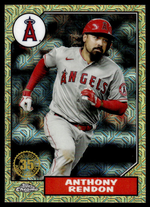 Anthony Rendon 2022 Topps Series 1 1987 Topps Silver Pack Front of Card