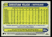 Christian Yelich 2022 Topps Series 1 1987 Topps Silver Pack Back of Card