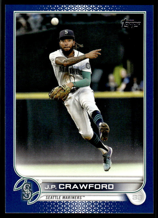 JP Crawford 2022 Topps Series 2 Blue Front of Card