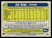 Joe Ryan 2022 Topps Series 2 87 Topps Back of Card