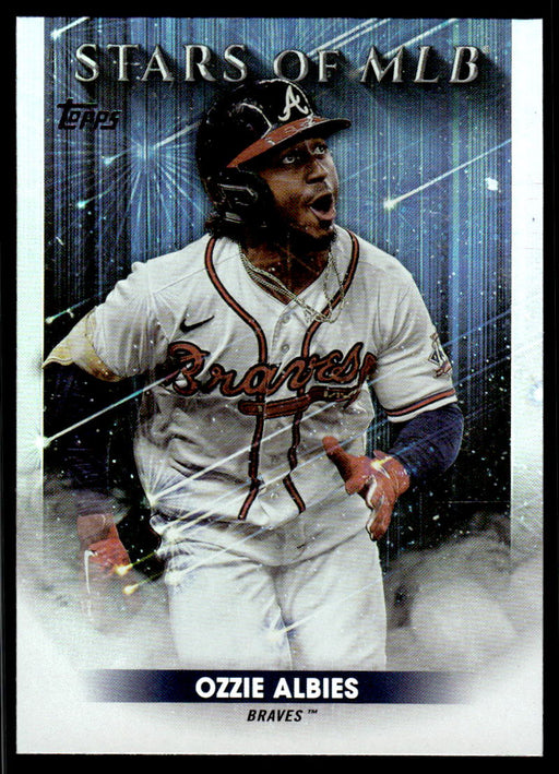 Ozzie Albies 2022 Topps Series 2 Stars of MLB Front of Card