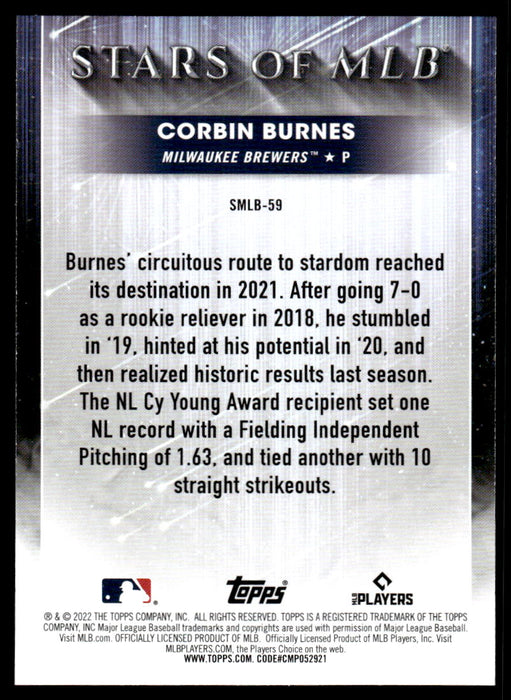 Milwaukee Brewers: Corbin Burnes 2022 Poster - Officially Licensed MLB