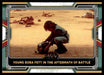 Young Boba Fett in the Aftermath of Battle 2022 Topps Star Wars Book of Bobba Fett Base Front of Card