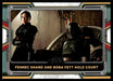 Fennec Shand and Boba Fett Hold Court 2022 Topps Star Wars Book of Bobba Fett Base Front of Card