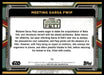 Meeting Garsa Fwip 2022 Topps Star Wars Book of Bobba Fett Base Back of Card