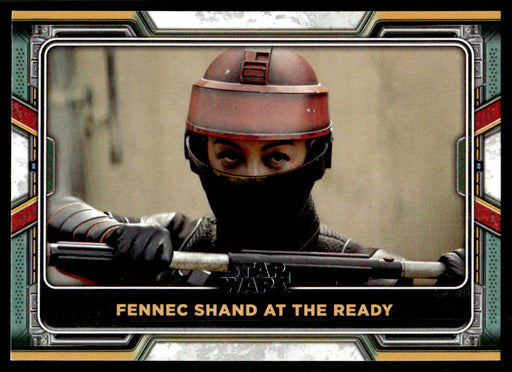 Fennec Shand at the Ready 2022 Topps Star Wars Book of Bobba Fett Base Front of Card