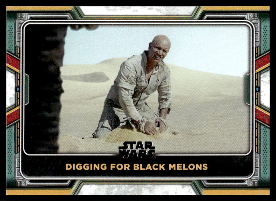 Digging for Black Melons 2022 Topps Star Wars Book of Bobba Fett Base Front of Card