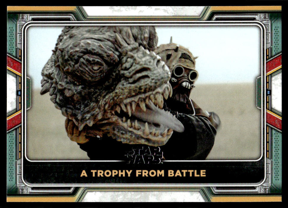 A Trophy from Battle 2022 Topps Star Wars Book of Bobba Fett Base Front of Card