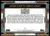 Laying Claim to Jabba's Legacy 2022 Topps Star Wars Book of Bobba Fett Base Back of Card