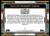 Skills of the Bounty Hunter 2022 Topps Star Wars Book of Bobba Fett Base Back of Card