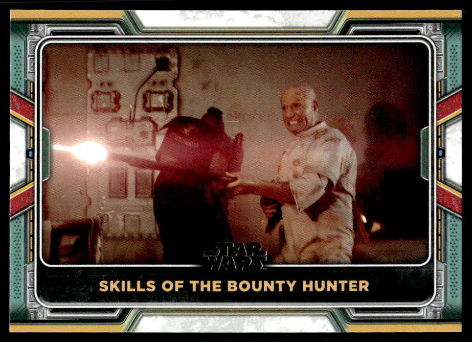 Skills of the Bounty Hunter 2022 Topps Star Wars Book of Bobba Fett Base Front of Card