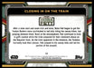 Closing in on the Train 2022 Topps Star Wars Book of Bobba Fett Base Back of Card