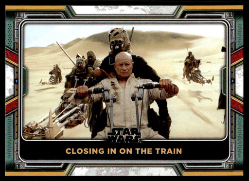 Closing in on the Train 2022 Topps Star Wars Book of Bobba Fett Base Front of Card