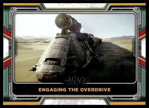 Engaging the overdrive 2022 Topps Star Wars Book of Bobba Fett Base Front of Card