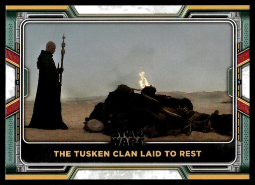 The Tusken Clan Laid to Rest 2022 Topps Star Wars Book of Bobba Fett Base Front of Card