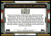 The Majordomo Flees in His Landspeeder 2022 Topps Star Wars Book of Bobba Fett Base Back of Card