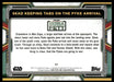 Skad Keeping Tabs on the Pyke Arrival 2022 Topps Star Wars Book of Bobba Fett Base Back of Card