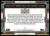 Boba Fett Seeks Help for Fennec Shand 2022 Topps Star Wars Book of Bobba Fett Base Back of Card