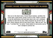 Fennec Shand Recovers from Her Injuries 2022 Topps Star Wars Book of Bobba Fett Base Back of Card