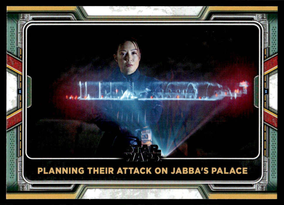 Planning their Attack on Jabba's Palace 2022 Topps Star Wars Book of Bobba Fett Base Front of Card