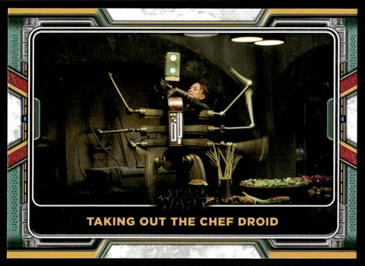 Taking Out the Chef Droid 2022 Topps Star Wars Book of Bobba Fett Base Front of Card