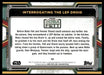 Interrogating the LEP Droid 2022 Topps Star Wars Book of Bobba Fett Base Back of Card