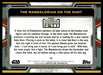 The Mandalorian on the Hunt 2022 Topps Star Wars Book of Bobba Fett Base Back of Card