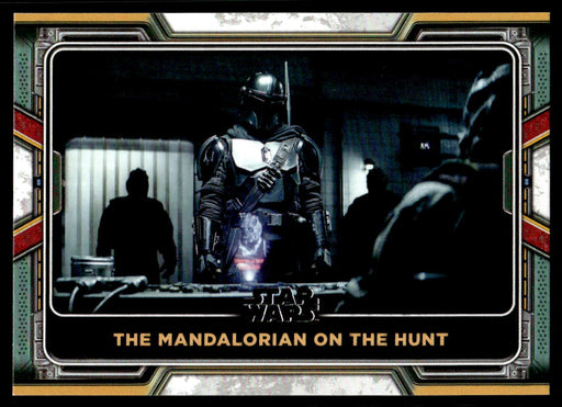 The Mandalorian on the Hunt 2022 Topps Star Wars Book of Bobba Fett Base Front of Card