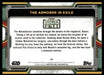 The Armorer in Exile 2022 Topps Star Wars Book of Bobba Fett Base Back of Card