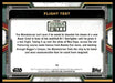 Flight Test 2022 Topps Star Wars Book of Bobba Fett Base Back of Card