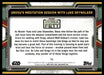 Grogu's Meditation Session with Luke Skywalker 2022 Topps Star Wars Book of Bobba Fett Base Back of Card