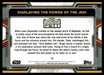 Displaying the Power of the Jedi 2022 Topps Star Wars Book of Bobba Fett Base Back of Card